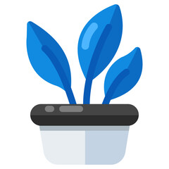 A premium download icon of potted plant 