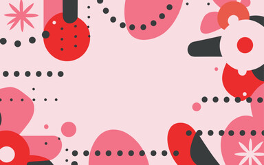 Abstract background poster floral. Good for fashion fabrics, postcards, email header, wallpaper, banner, events, covers, advertising, and more. Valentine's day, women's day, mother's day background.