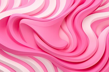 Barbie pink pattern . Girly swirling baby shower or nursery wallpaper design waves