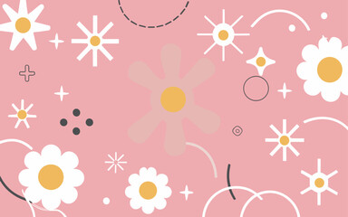 Abstract background poster floral. Good for fashion fabrics, postcards, email header, wallpaper, banner, events, covers, advertising, and more. Valentine's day, women's day, mother's day background.