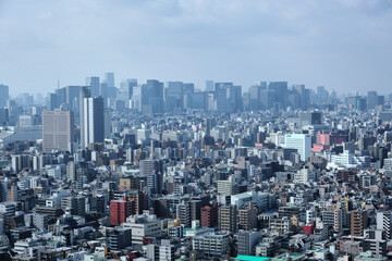 aerial view of tokyo