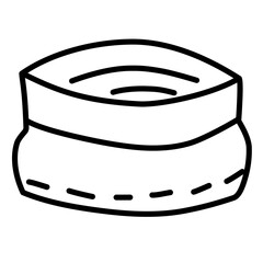 bottle cap line icon