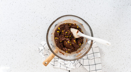 Chocolate pistachio fudge