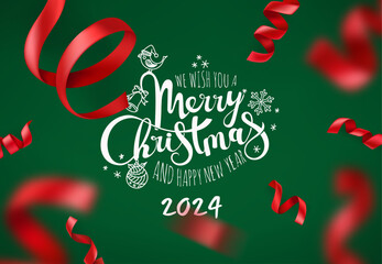 We wish you a Merry Christmas and Happy New 2024 Year 