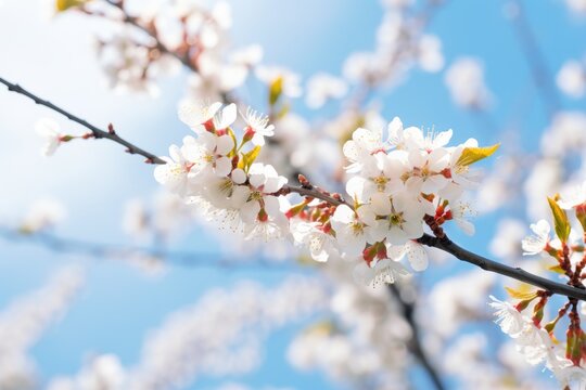 Tree branch blossom in spring
