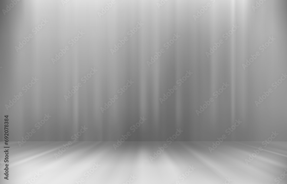 Aufkleber Abstract grey studio with copy space. Design product template. 3d design vector mockup