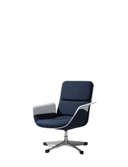 Modern black  office chair  isolated on white background