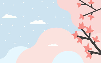 Abstract background poster floral. Good for fashion fabrics, postcards, email header, wallpaper, banner, events, covers, advertising, and more. Valentine's day, women's day, mother's day background.