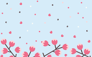 Abstract background poster floral. Good for fashion fabrics, postcards, email header, wallpaper, banner, events, covers, advertising, and more. Valentine's day, women's day, mother's day background.