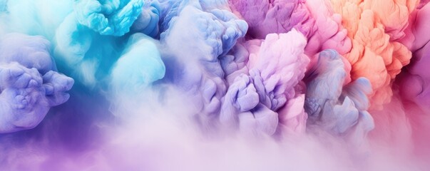 Fototapeta premium Color palette in style of explosion of colors, wallpaper color palette, banner panorama. Generative Ai.