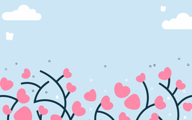 Abstract background poster floral. Good for fashion fabrics, postcards, email header, wallpaper, banner, events, covers, advertising, and more. Valentine's day, women's day, mother's day background.