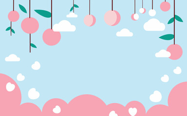 Abstract background poster floral. Good for fashion fabrics, postcards, email header, wallpaper, banner, events, covers, advertising, and more. Valentine's day, women's day, mother's day background.