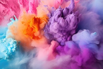 Fototapeta premium Color palette in style of explosion of colors, wallpaper color palette. Generative Ai.