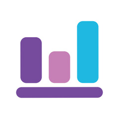 Business graph icon Vector