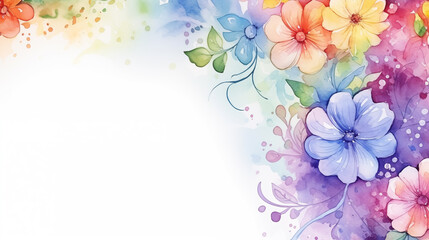 .Floral background with copy space.