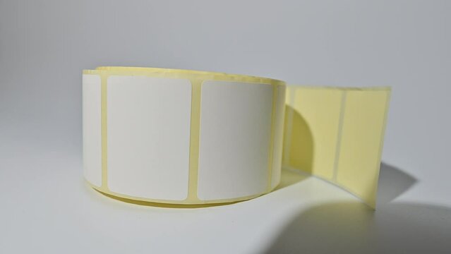 Thermal barcode roll.	Barcode label roll for direct thermal or thermal transfer printing. Blank price label roll.
