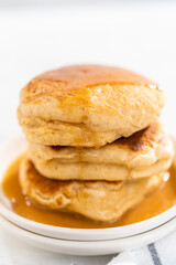 Eggnog pancakes