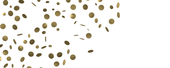 Mesmeric Moments: Mesmeric 3D Illustration Depicting Mesmerizing Gold Confetti