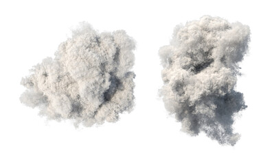 clouds on transparent background