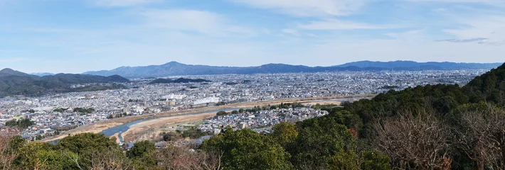Poster panorama of kyoto city in japan © Nicolas
