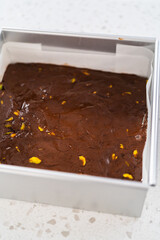 Chocolate pistachio fudge