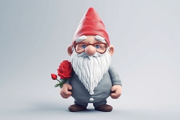 gnome santa claus with a gift
