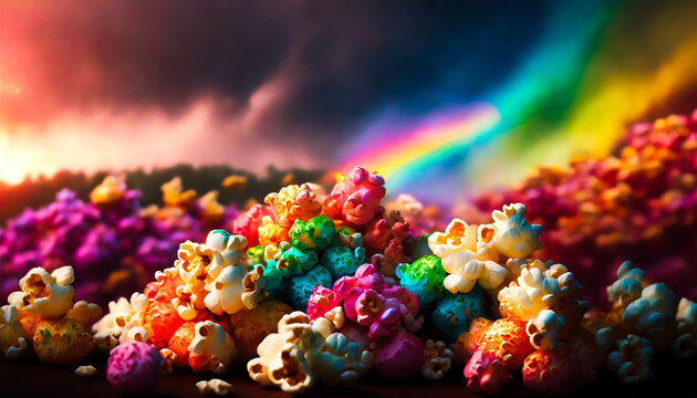 Savor the Rainbow: National Popcorn Day's Multicolored Popcorn Delight