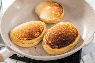 Eggnog pancakes