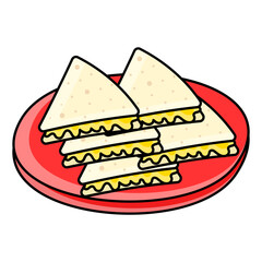 Peanut Butter Tortilla concept crispy Quesadilla loaded with melted cheese and flavorful filling vector color icon design, Fastfood symbol, Grab and go meals sign, popular inexpensive good taste snack