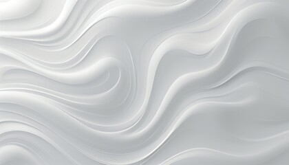 Stylish white seamless wave texture pattern background in monochromatic white color scheme