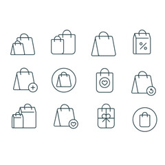 Shopping Bag,shopping cart icons vector design 