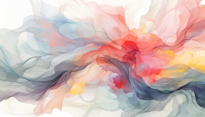 Delicate flowing abstract cloth pattern backdrop with soft pastel colors for cosmetic mockups