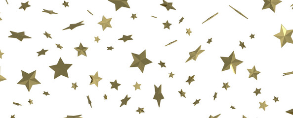 Naklejka premium XMAS Stars - stars background, sparkle lights confetti falling. magic shining Flying christmas stars on night