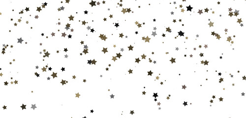 Dazzling 3D Illustration: Witness a Downpour of Golden Stars