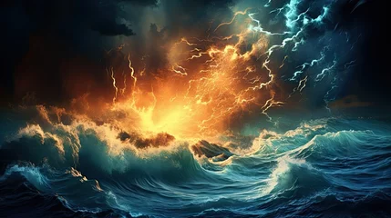 Foto op Canvas Large storm UHD wallpaper © Ghulam