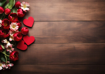 Fototapeta na wymiar San Valentines day, copy space, background
