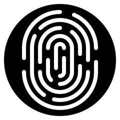 Biometrics Thumb Print Icon