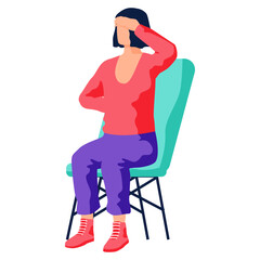 Terrified female holding hands on head surprised amazed by bad negative accident. Shock and fear. Shocked woman feel stunned frightened by unbelievable news or message. Headache, emotions under stress