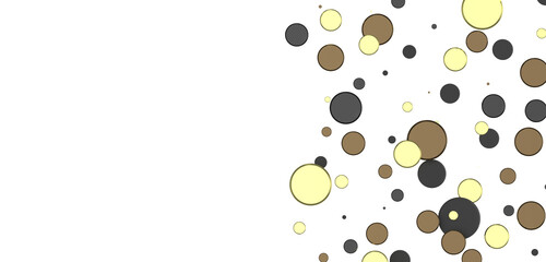 Enchanting Delight: Spectacular 3D Illustration Showcasing Enchanting gold Confetti