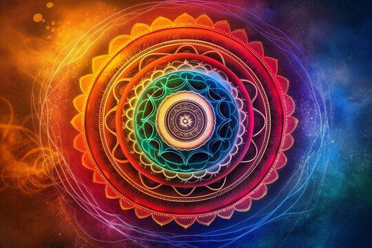 Chakra Lotosblume - asiatisches Symbol