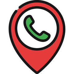 Phone Call Location Icon