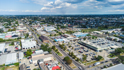aerial view of New Orleans, LA, USA - obrazy, fototapety, plakaty