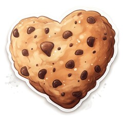 heart shaped cookie printable sticker,