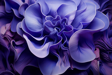 Biomorphic design flower petals ultraviolet macro abstract. - obrazy, fototapety, plakaty