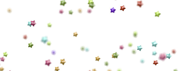 Stellar Symphony: Embark on a Visual Journey with 3D Colorful Stars Rain