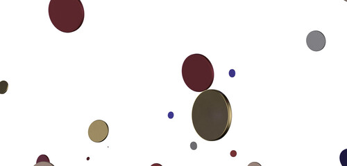 Cascading Celebration: Striking 3D Illustration Showcasing an Abundance of gold Confetti