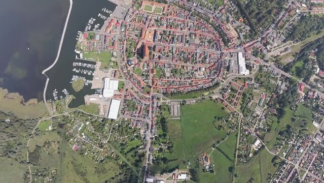 Airplane View of Barth Harbor