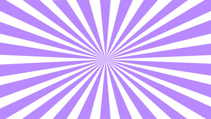 Purple and white sunburst background