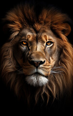 Fototapeta premium leão majestoso 