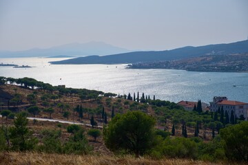 view of the city from the sea
